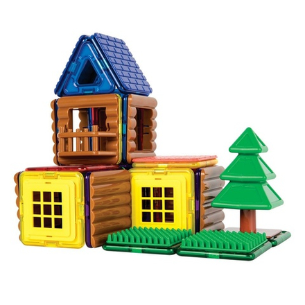 Магнитный конструктор Магформерс Log cabin set (48 деталей)