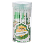 Ручка шариковая, масляная, Piano, синие чернила, серия "PIANO Cakes and Pastries", цветной корпус, 50 шт