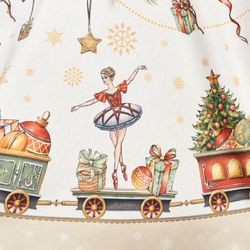 СКАТЕРТЬ ОВАЛЬНАЯ "ЩЕЛКУНЧИК" ,140Х180СМ ,БЕЖЕВЫЙ, 100% ХЛОПОК ,ТВИЛ