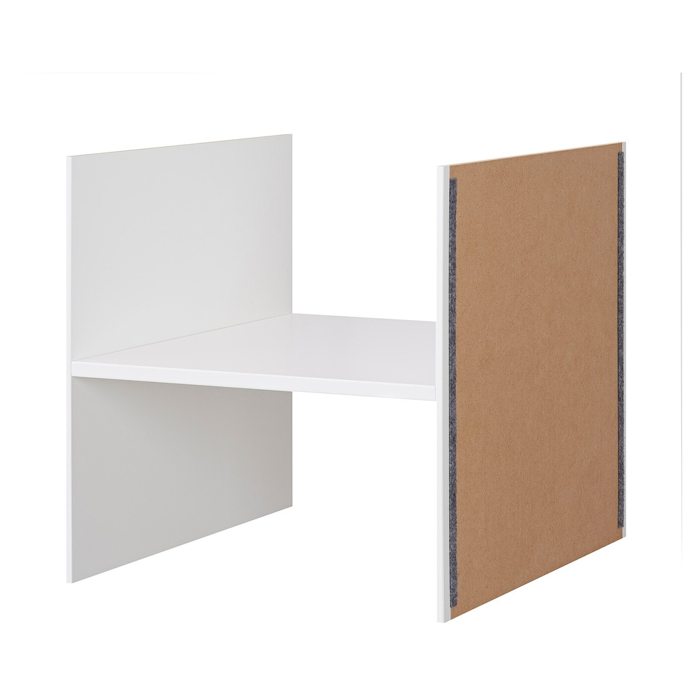 IKEA KALLAX  (ИКЕА КАЛЛАКС)  -  Вставка с 1 полкой, белая, 33x33 см