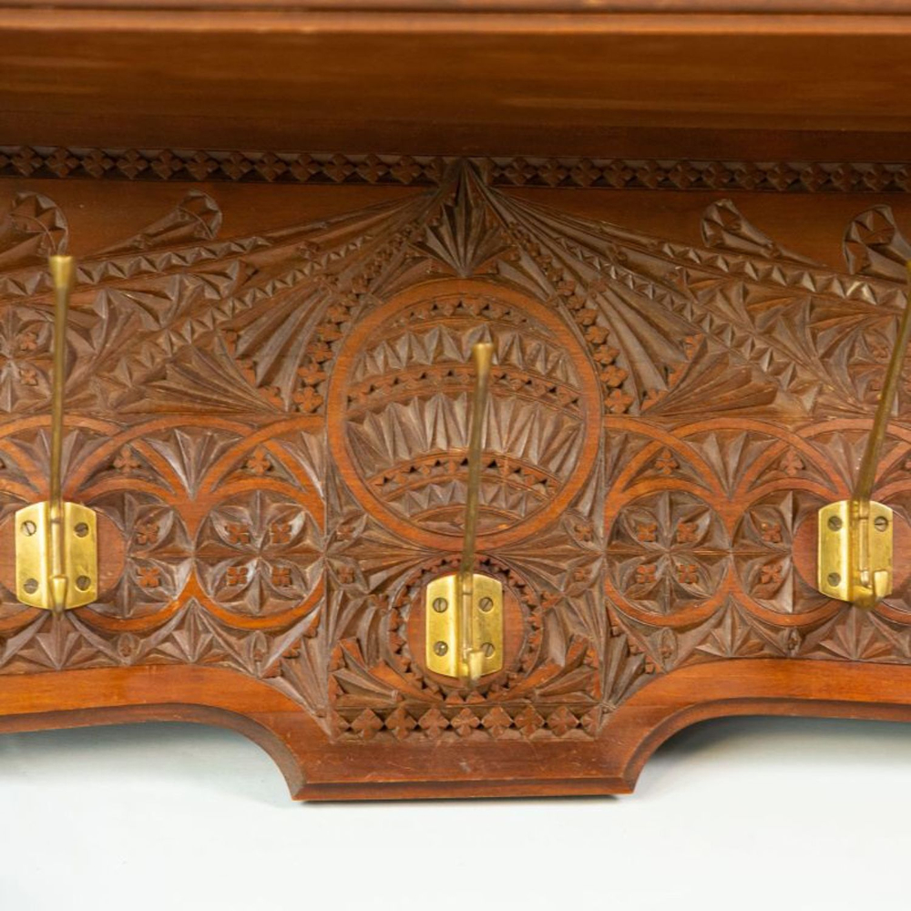 Старинная настенная вешалка