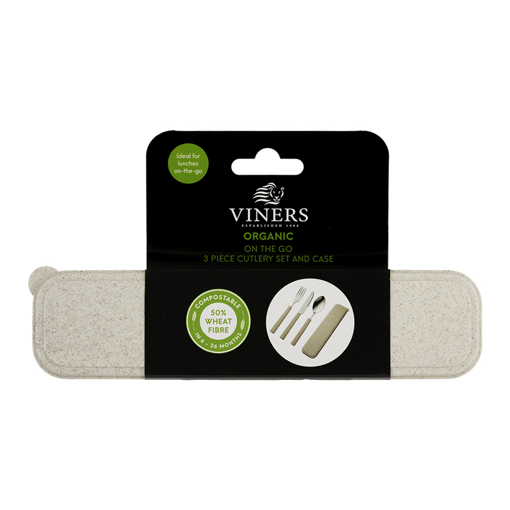 Набор из 3 столовых приборов в футляре organic on the go