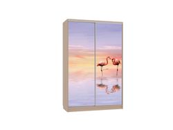 Шкаф-купе "Гранд-7 600 Фламинго" (дуб млечный), ЛДСП 16 мм, Мебельсон, г. Ижевск