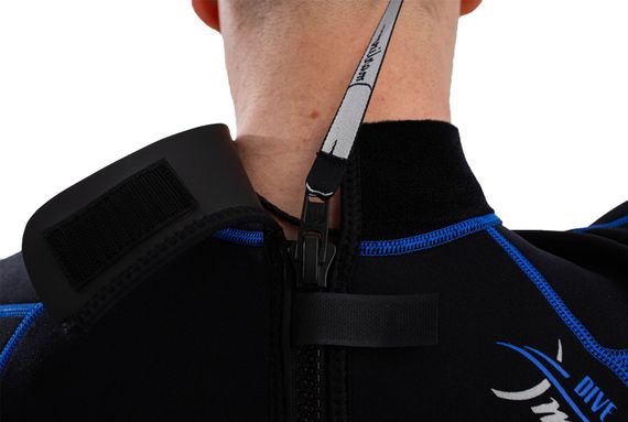 Гидрокостюм Marlin Malibu Man черно-синий 2,5 мм