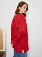 Лонгслив Toccotwo Navy neck Красный