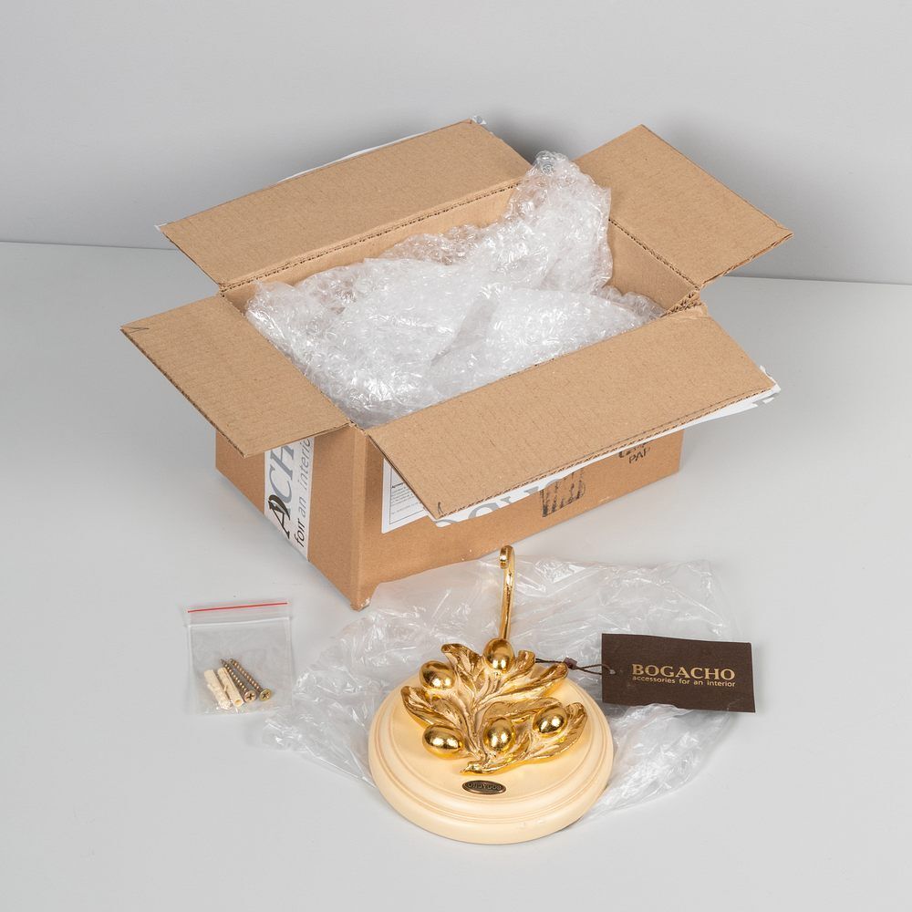 Настенный крючок Oliva Branch (Олива Бранч) Айс Античное серебро