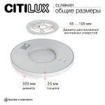 Потолочный светодиодный светильник Citilux NORMA CL749K401
