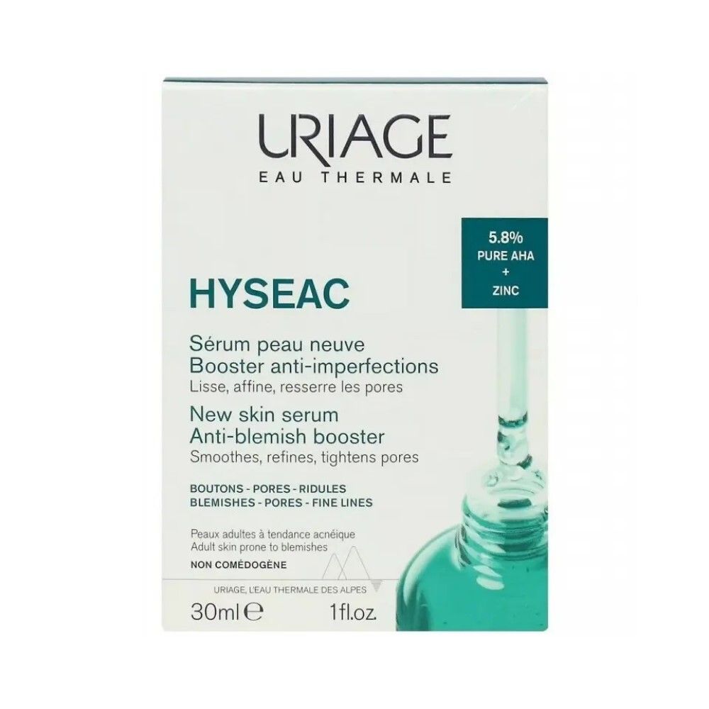 Uriage Hyseac Обновляющая сыворотка-бустер против несовершенств кожи, 30мл