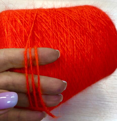 Пряжа на бобине 145г (Италия) 80% ангора 20% п/а 100г-450м