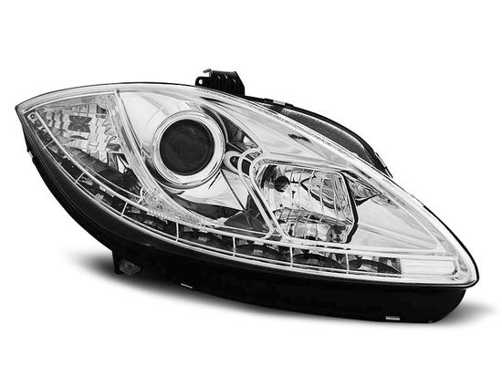 Передние фары Seat Leon 2 tru drl chrome