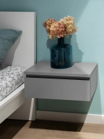 Тумба подвесная Варма 1, 50*21*30 см, серый