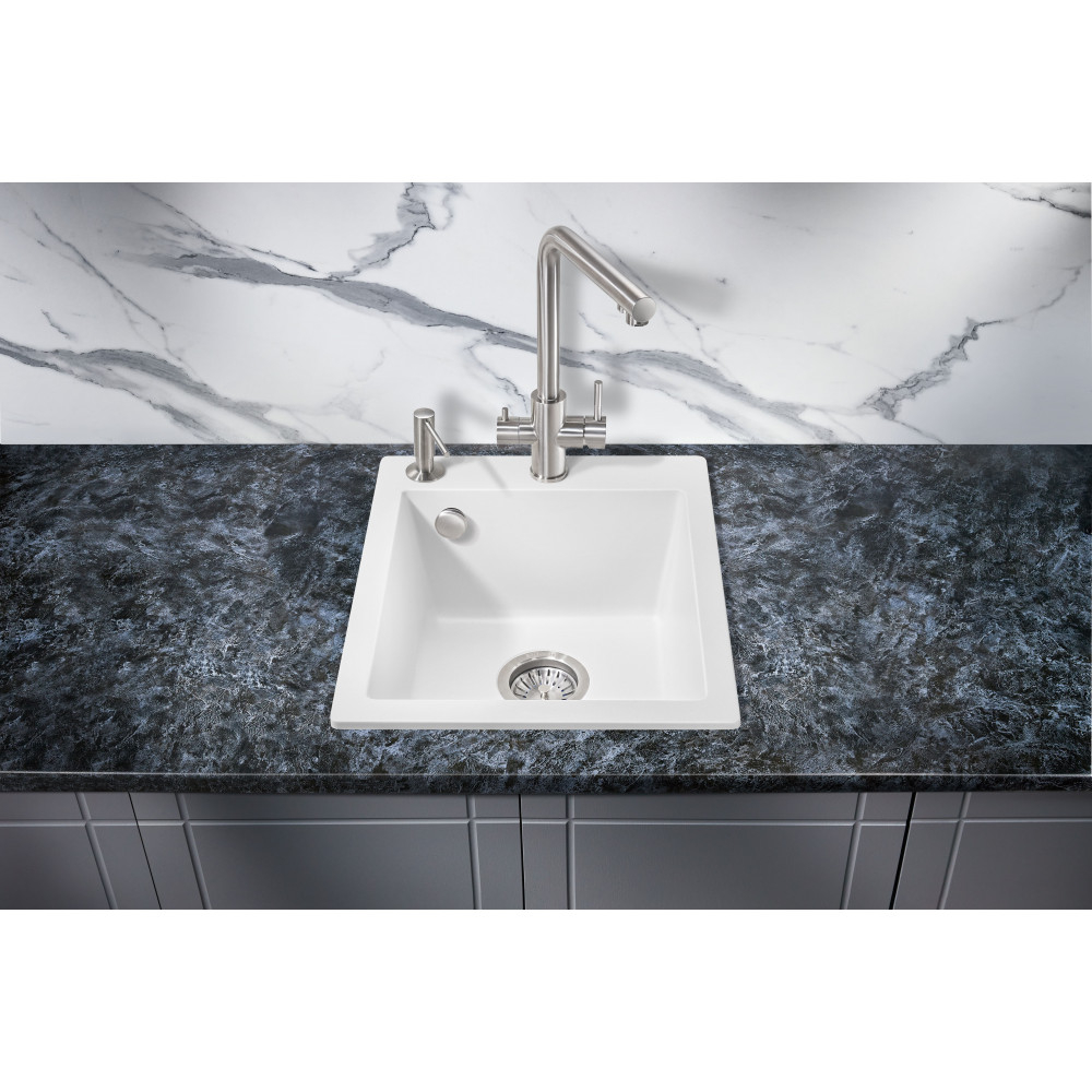 Мойка для кухни MILACIO Murcia 42 Cuarzo MC.77042, белый
