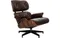 Кресло с оттоманкой Eames Lounge Premium, состаренная кожа