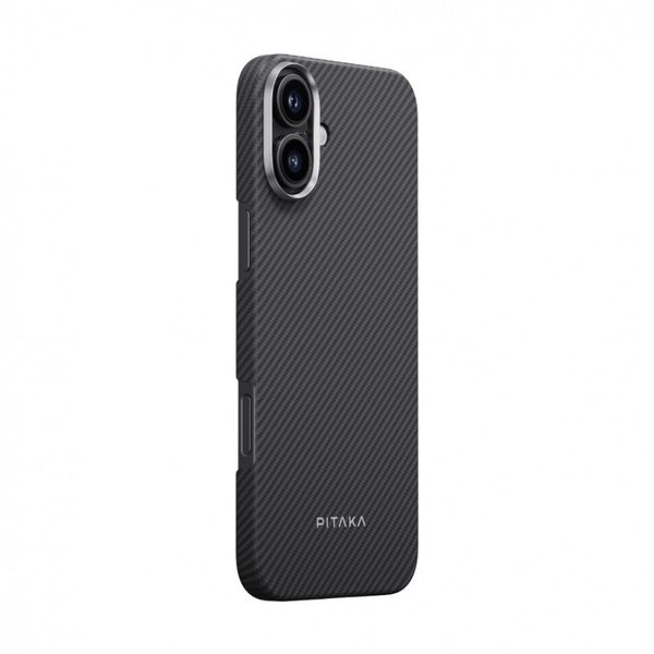 Чехол Pitaka Ultra-Slim для iPhone 16 Plus, Черный | Twill