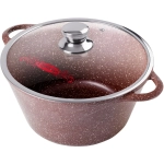 Кастрюля 4л 26*11см «Шоколад» со стеклянной крышкой к2633аш