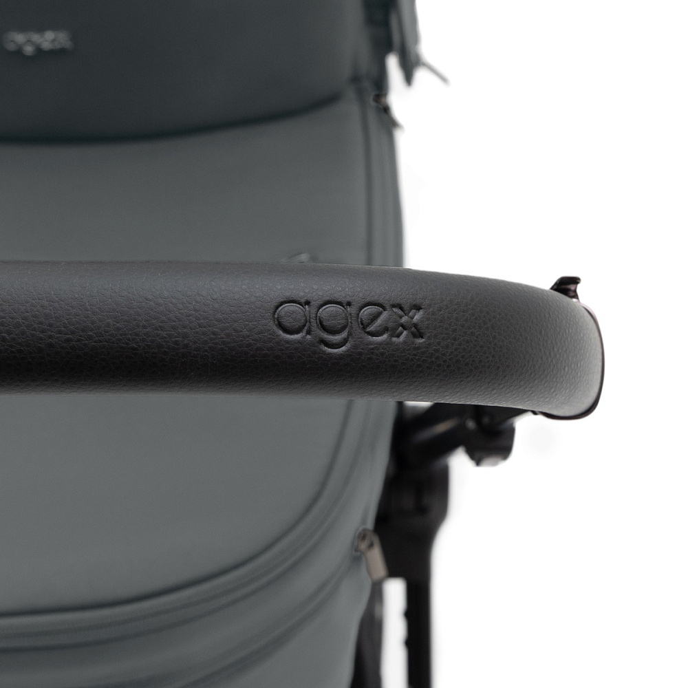 Коляска Agex Prima Pro 3 в 1 с автокреслом i-Safe S Black APP633 Grey (Серый)