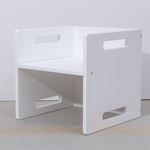 Dipriz Стул перевертыш Чек, растущий детский стол и стул 2в1 из фанеры березы, белый