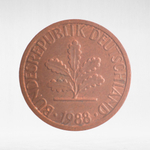 Germany, 1 Pfennig, 1988, (Stuttgart Mint - "F"), VF