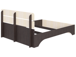 Кровать Джулия, спальное место 160х200, без основания Яс.тёмн/яс.свет