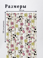 Оксфорд с принтом 2 метра №3 420 D