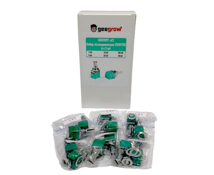 Набор потенциометров rv09ns 6 номиналов 12 шт