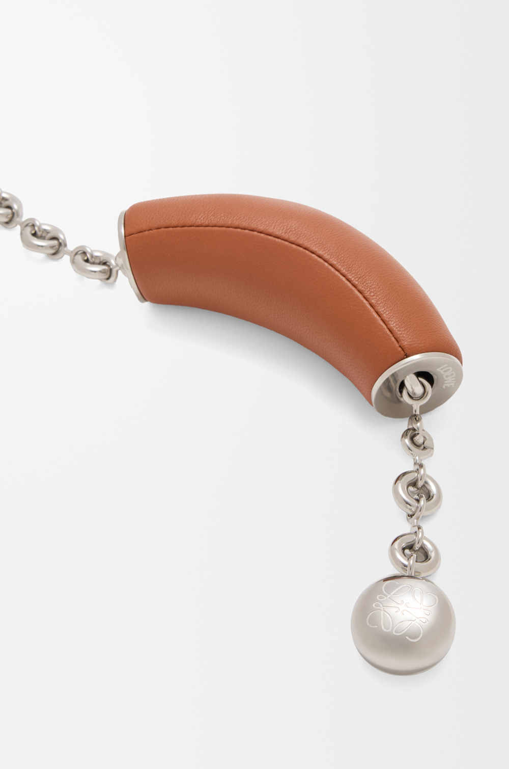 Loewe Мини-сумка-мешок Squeeze из кожи с бисером, карамельный