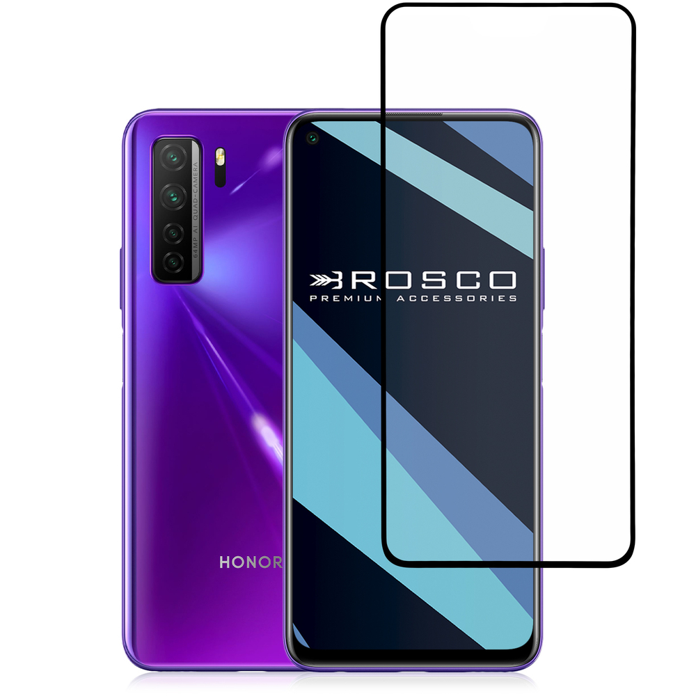 Защитное стекло ROSCO для Honor 30S оптом (арт. HW-H30Srus-FSP-GLASS-BLACK)