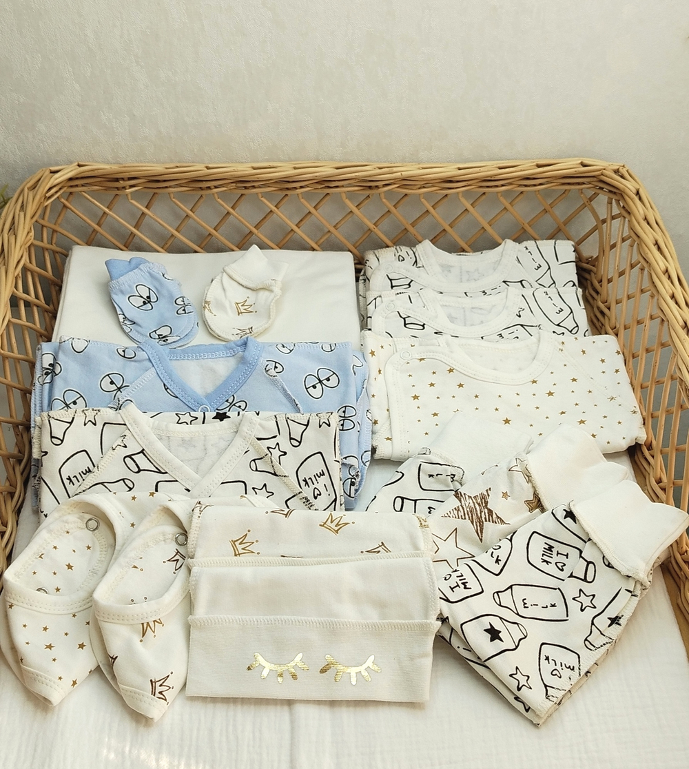 Утепленный комплект 15 в1 «Глазки голубые» (с дефектом)