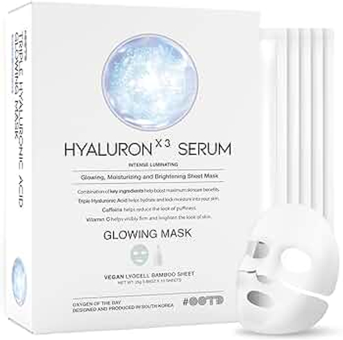 OOTD Triple Hyaluronic Acid Serum Glowing Mask Тканевая маска для лица