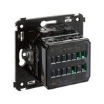 Механизм управления вентиляторами в стену, "Avanti", "Черный квадрат"