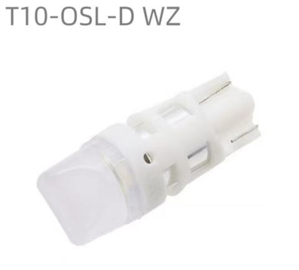 Светодиод 12V T10  3SMD 2835 белый ОSRAM 3D ZUB МТ Матовый (без цок) Т10-OSL-D-WZ