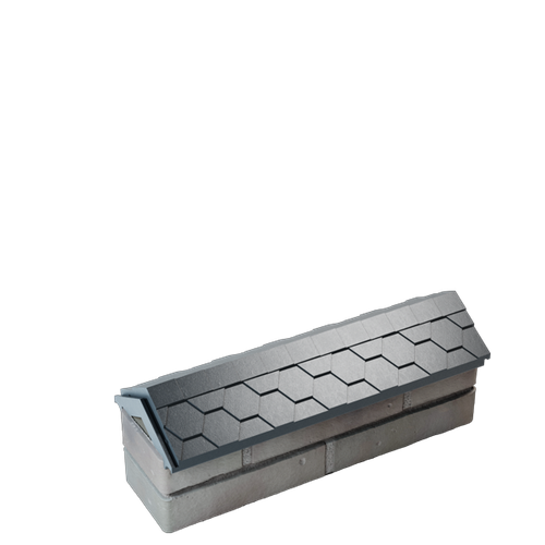 Парапет полимеркомпозитный Everest 130*510 (0,5 кирпич) серый