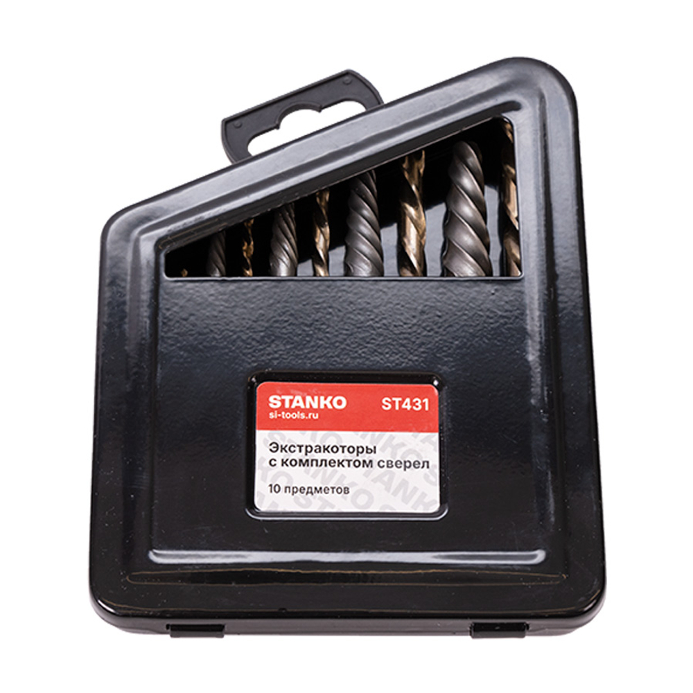 Экстракторы с комплектом сверел. Набор 10 предметов ST431