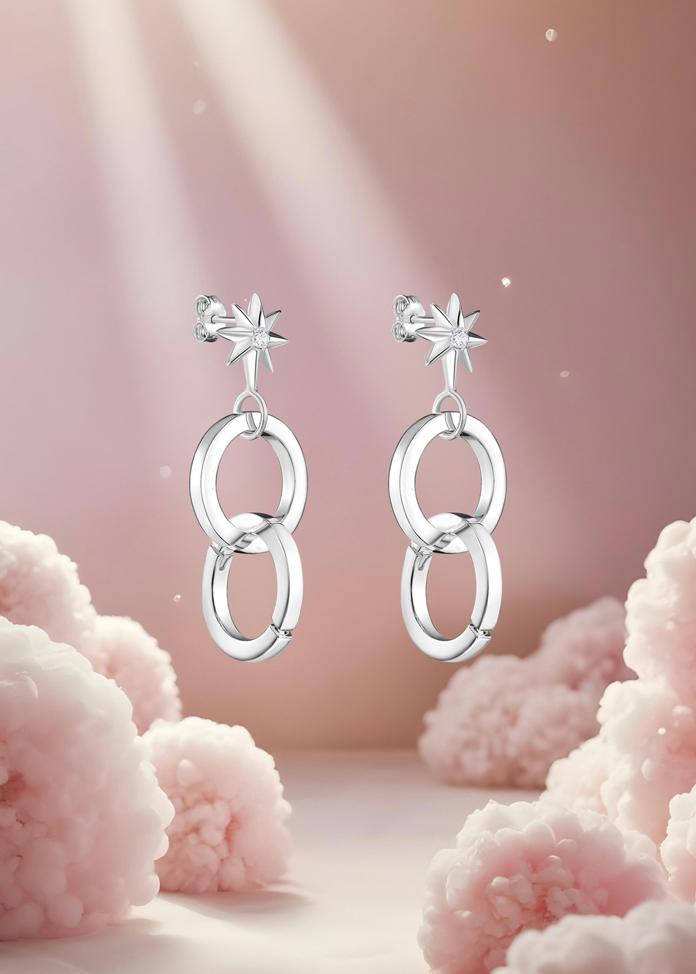 Серьги-трансформеры «Северное сияние»