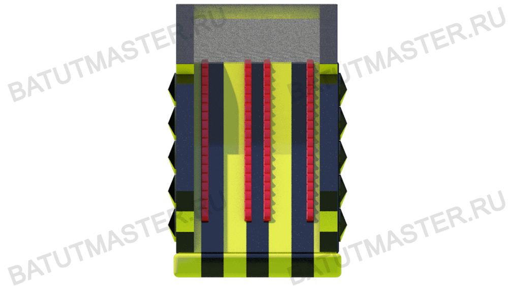 Надувной модуль препятствий «Большая гора», 9×3,5×5,6 м