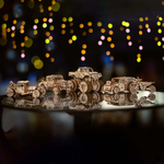 Набор машинок из 5 штук от Eco Wood Art - Деревянный 3D пазл, конструктор, сборная модель