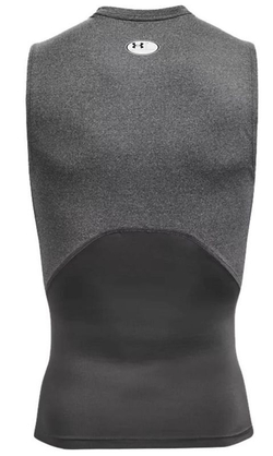 Мужская теннисная футболка Under Armour HeatGear Armour Comp Sleeveles M - серый