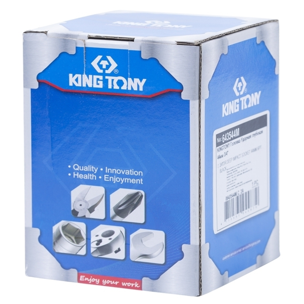 KING TONY (643544M) Головка торцевая ударная глубокая шестигранная 3/4", 44 мм