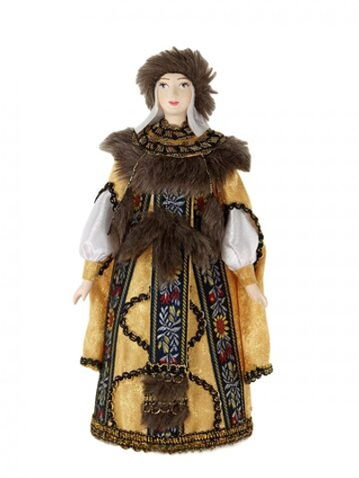 Потешный промысел кукла сувенирная фарфоровая Княгиня в праздничном одеянии.