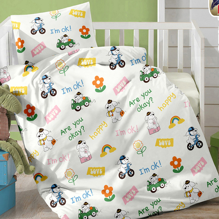Комплект постельного белья "РУ. BABY ИВТЕКС" дизайн: D-041, поплин, 100% хлопок.