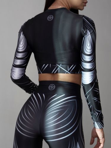 Short Rashguard Ethnic Gray