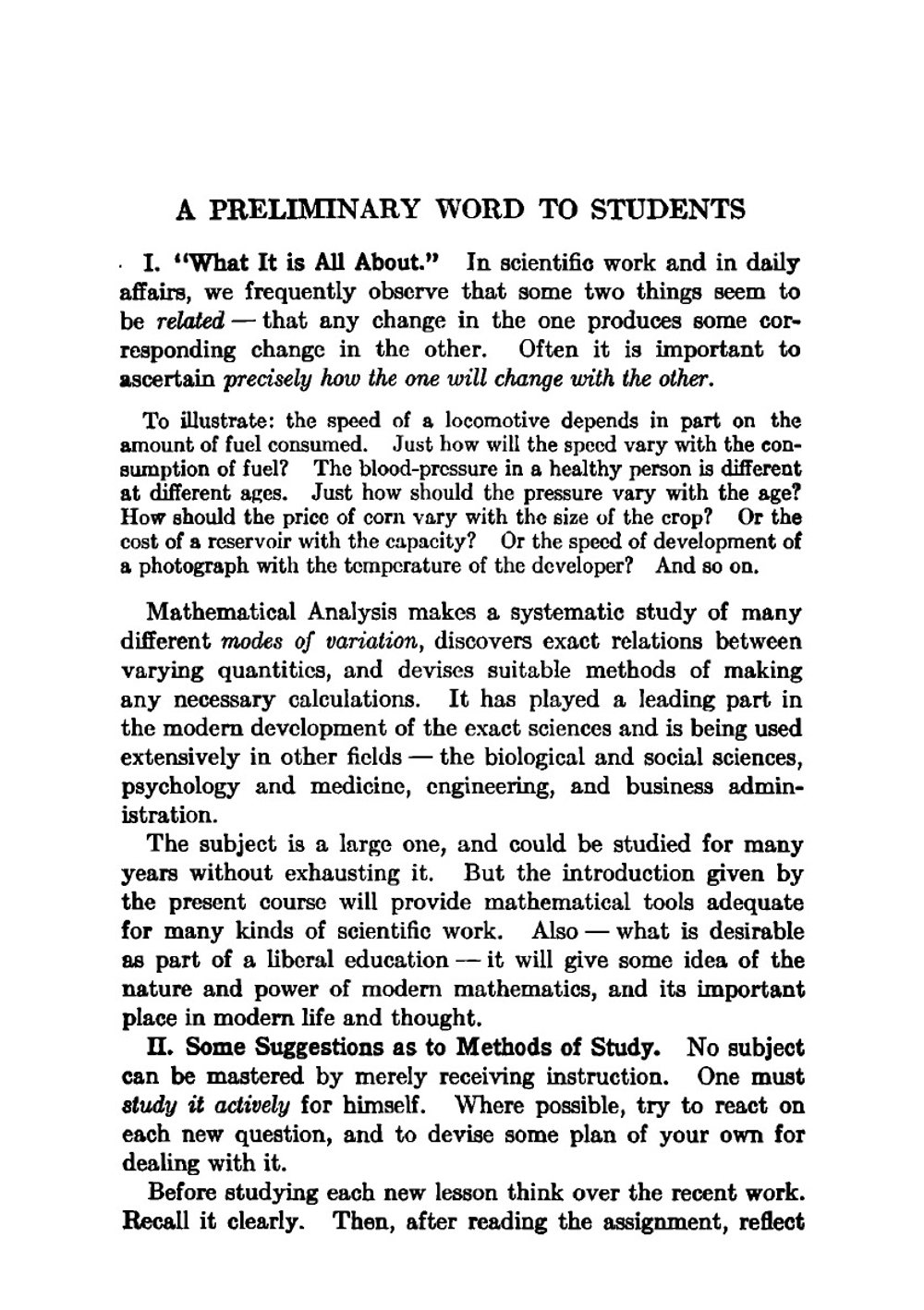An introduction to mathematical analysis | Griffin Frank Loxley
