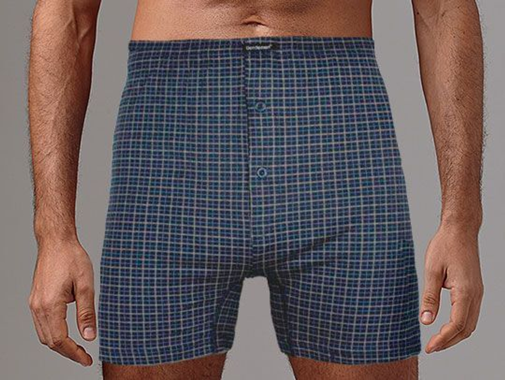 Мужские трусы-боксеры из хлопкового материала Gentlemen (Размер: XXXL) (Цвет: синий)