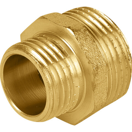 Ниппель латунь переходной 1/2"х3/4"