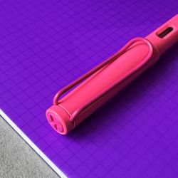 Перьевая ручка Lamy Safari Neonpink NW 0C9 с пером F (4041891) 5