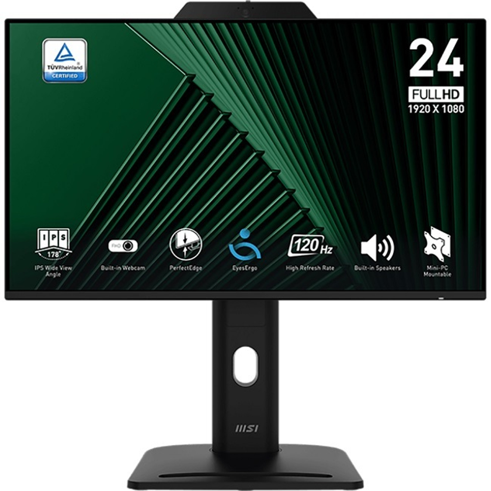 Монитор MSI TFT 23.8" PRO MP242PMG, 1920x1080, IPS, 120 Гц, 300 кд/м2, 1500:1, 4 мс, 178, WEB, HDMI, DP (9S6-3PD89T-005)