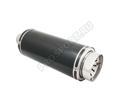 Глушитель Carbon Fiber с приглушением звука, Dвход 58мм
