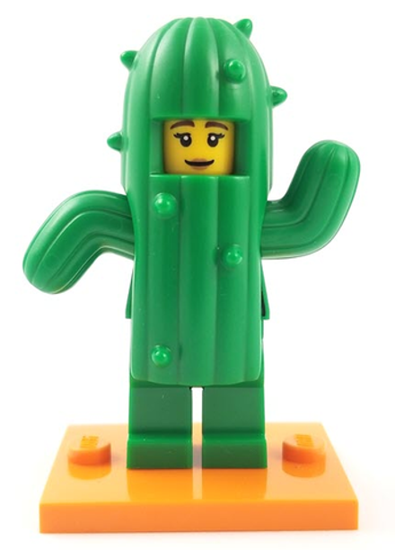Минифигурка LEGO col18-11 Девушка - кактус