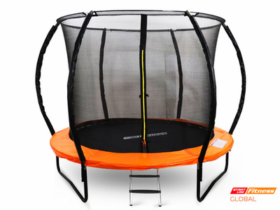 Батут 8 футов с лестницей Global