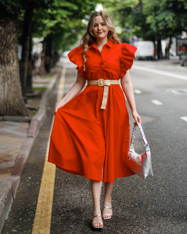 Платье, цвет красное, Италия